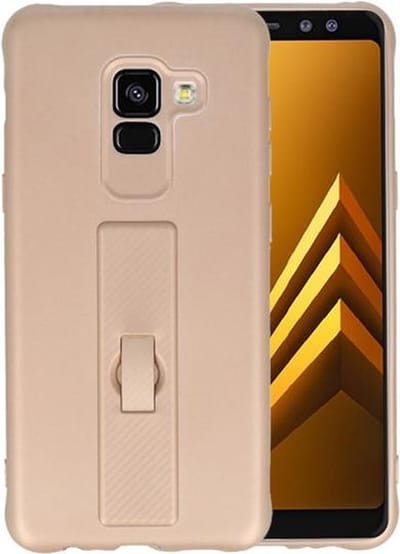 Goud Carbon serie Zacht Case hoesje voor Samsung Galaxy A8 2018