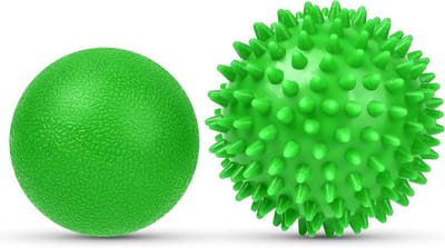 Set van 2 Kleine Stekelige Massageballen voor Spierontspanning, Ontspanning van Rug, Nek en Voeten