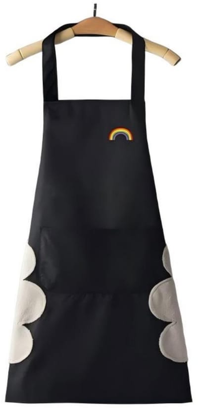 Schort - 70 x 66 cm - Effen kleur - Waterdicht - Opvouwbaar - Kledingbescherming - Werk- of keukenschort - Kookschort - Lichtgewicht – Stijlvol en aantrekkelijk – Vlekbestendig - Geschikt voor thuis, keuken, werk, enz.