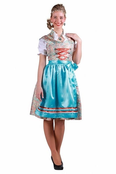 Dirndl Janna Volwassenen Vrouwen Blauw Oktoberfest Maat 40