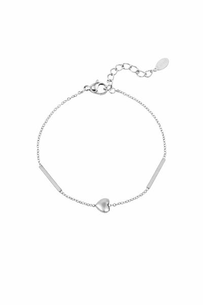 Sweet Love Armband – Klein Hartje Symbool van Liefde & Zelfliefde | Subtiel Sieraad |roestvrij staal|
