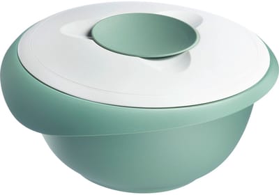 Westmark Mengkom met tweedelige deksel, 2,5 l, met schenktuit, kunststof, wit/mint groen, 3153227M