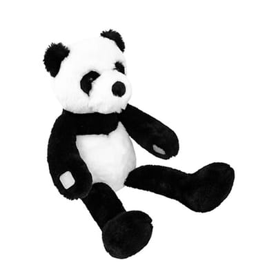 Atmosphera Knuffeldier Panda - zachte pluche stof - knuffels - zwart/wit - 35 cm - Cadeau - Kinderen