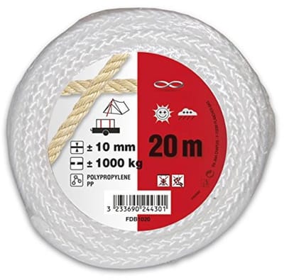 Gevlochten polypropyleen touw 10 mm, 20 m – Voor diverse toepassingen