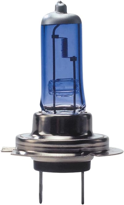 Halogeen Lampen - Xenon Optiek - Betere Zichtbaarheid - UV Glas - Set van 2 - Wit Blauw