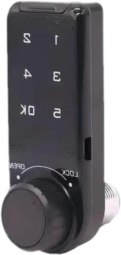 Elektronisch Kastslot - Cijferslot Draaigrendel - Kluisjes Beveiligen - Draaigrendel Mechanisme - 10 x 10 x 3 cm - Zwart