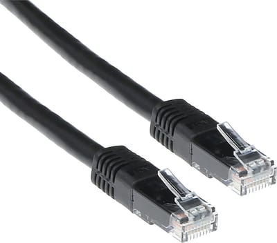 ACT Zwarte 10 meter U/UTP CAT6 patchkabel met RJ45 connectoren IB8910