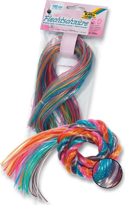 Scoubidous mit Glitter 50Stück
