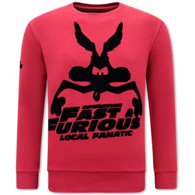Heren Sweater - Fast and Furious - Bordeaux