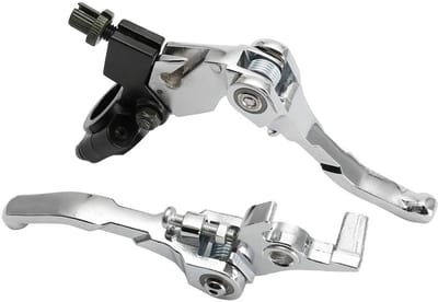 ZEYNOMAX- Remhendels Aluminiumlegering - Inklapbare Remhendel/Koppelingshendel - Geschikt voor 7/8" Staven - Hydraulische Remsystemen - Duurzaam - Eenvoudige Installatie - Motorremhendels