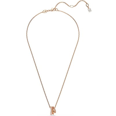 Colliers Swarovski Zircone Cubique Synthétique Or Rose pour Femmes 5701494 Rose Gold|F|Box+Shopping Bag blue