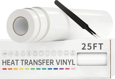 Hitteoverdracht Vinyl Wit 30cm x 7,6m voor T-shirts Knutselen en Strijken