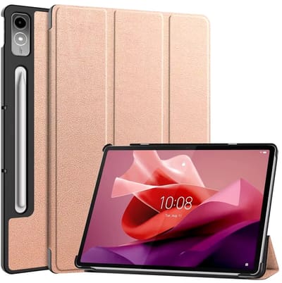 EtuiTab Lenovo TAB P12 - Beschermhoes - Goudroze - Magnetische Sluiting - Standaardfunctie