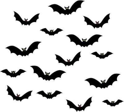 Halloween Decoratie Halloween Versiering Halloween Vleermuis Hangdecoratie Halloween Accesoires Slingers - 15 Stuks