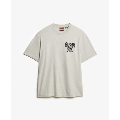 Superdry Outdoor Narrative T-shirt met Losse Pasvorm Grijs Grootte: L