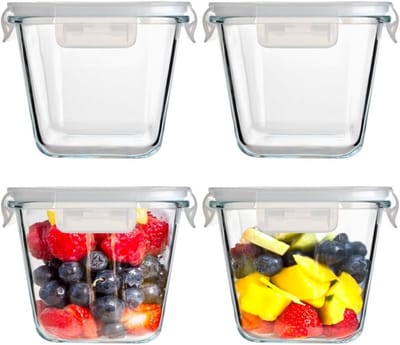 DailySupplies® Meal Prep Bakjes Glas - Vershoudbakjes - Mason Jar