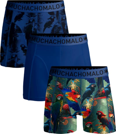 Muchachomalo Heren Boxershorts - 3 Pack - Maat XL - 95% Katoen - Mannen Onderbroeken