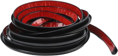 Zelfhechtende Regengoot - Dakwater Afvoer - Voertuig Beschermen - Efficiënte J-Flow Geometrie - 1 Meter Lengte - Zwart