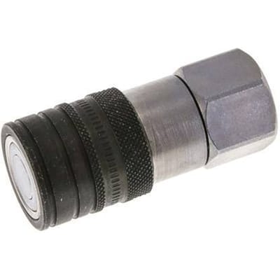 Stalen DN 10 Vlakdichtende Koppeling Snelkoppeling G 1/2 inch Binnendraad ISO 16028 CEJN D 19.7mm