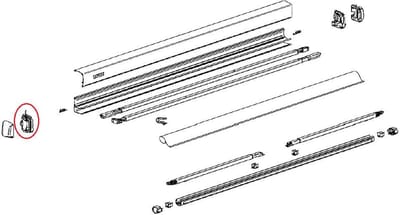 Thule Endplate Assy L 3200
