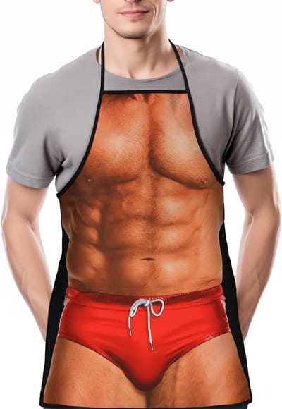 Grappig Schort voor Mannen en Vrouwen - Sexy Keukenschort voor BBQ, Feest of Cadeau