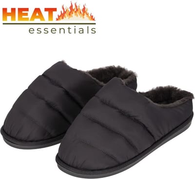 Pantoffels Dames 37 38 - Antraciet - Gewatteerd - Sloffen Dames Maat 37 38 - Gewatteerde Pantoffels Dames