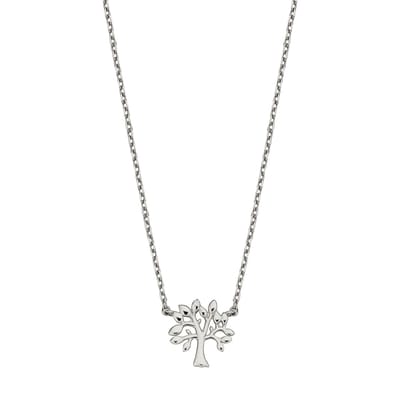 New Bling 9NBG-0441 - Ketting met levensboom - witgoud- 38+2,5+2,5 cm