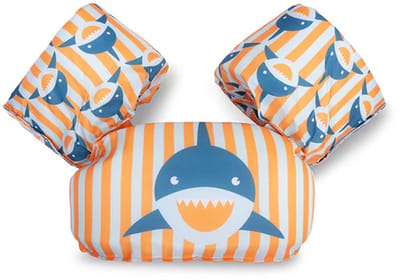 Swim Essentials - Jumper haai - Zwemvest - Drijfvest kind - Reddingsvest - 2-6 jaar - Foam - blauw - oranje