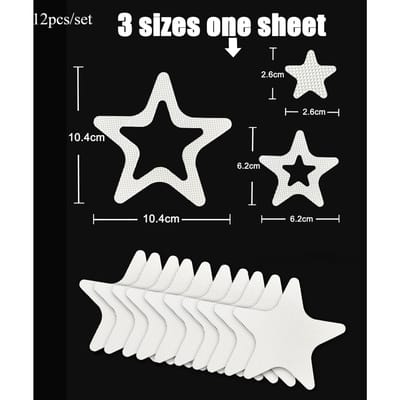 12 STUKS Antislip Douche Loopvlak Sticker Veiligheid Badkuip Strips Zelfklevende Ster Decals Voor Badkuip Douche Trappen schoon