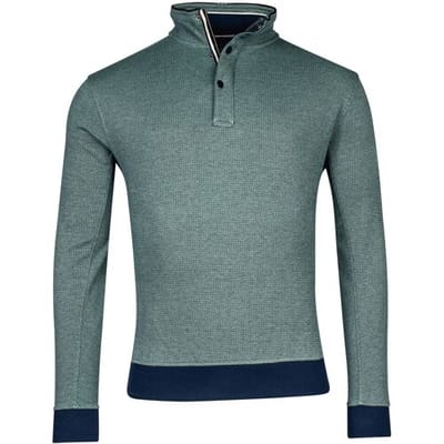 Baileys Trui Half Zip Allover Two-Tone Jacquard Interlock Pastel Groen / male