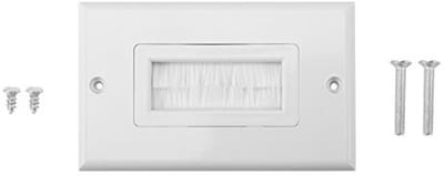 Allecto - Cable outlet - Kabeldoorvoer - Duurzaam en stofdicht - Plastic - Voor HDMI en netwerkkabels - Ideaal voor muurinstallatie - Geschikt voor...