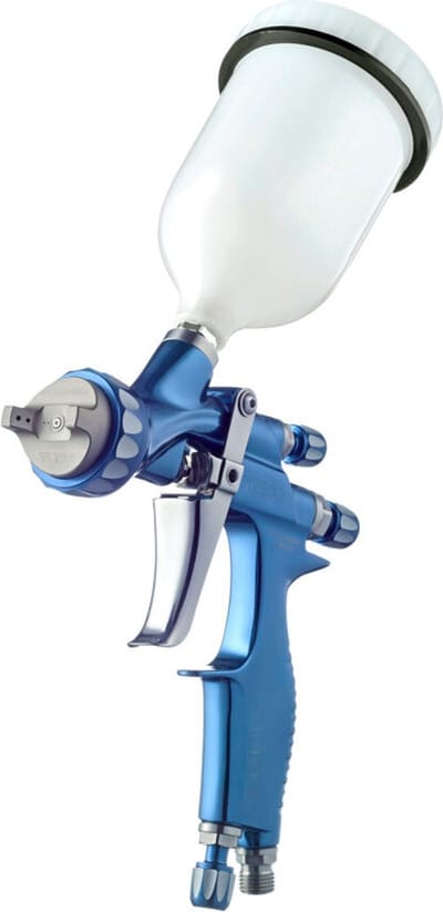 CEZET Professioneel Premium Spuitpistool - verfspuit TR 300 met cup, blauw - HVLP - 1.3 mm nozzle - automotive - werkplaats