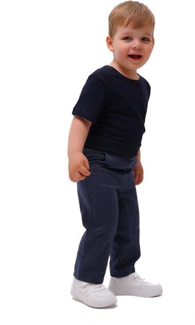 RobyKris Baby Broek - Katoen - Blauw - Maat 86-92