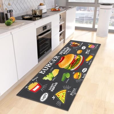 Keukenvloermat Deurmat voor Woonkamer Slaapkamer Deur Balkon Decoratieve Vloermat Antislip Lange Strook Gebiedskleed 40*120cm