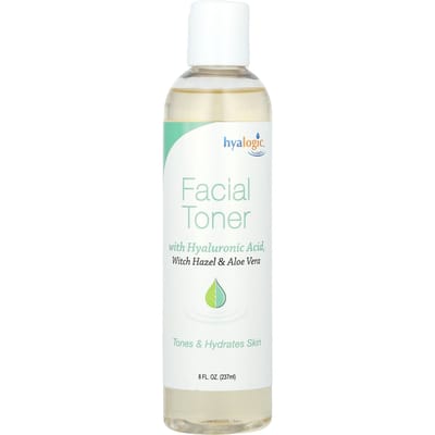 Hyalogic, Facial Toner with Hyaluronic Acid, Witch Hazel, and Aloe, 8 fl oz (237 ml) white