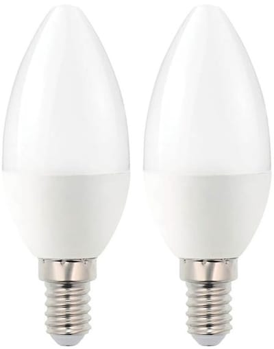 VITO LED Kaarslamp C37 E14 - 6.5W (vervangt 50W) - 520lm - 4000K - 170-260V - Ø37mm - Energiezuinig - 2 stuks