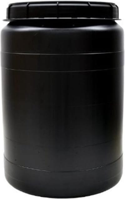 Meuwissen Agro Voerton - Voeropslag - Opbergvat - 60 liter - Zwart