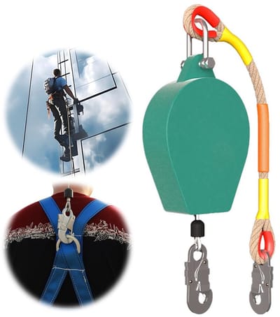 Hoge Valbeveiliging met Retractable Fall Arrest voor Dak- en Luchtwerk, Tot 150 kg Belastbaar