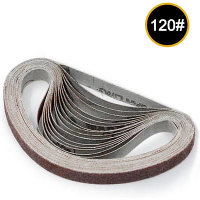 10 stuks 10x330mm schuurbanden 1000 korrel schuur- en polijstgereedschap voor schuurmachine Power 120#