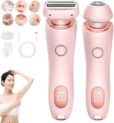 Daity 2 in 1 ladyshaves voor vrouwen - Epilateur Elektrische femme - Bikinitrimmer Dames - Scheerapparaat Vrouw - voor corps bikini tricot corps scheerapparaat - Roze