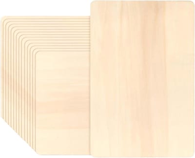Multiplex Platen - Houten Platen Dun - Huisdecoratie Knutselen - Glad Braamvrij Oppervlak - 30 x 20 cm - Houtkleur