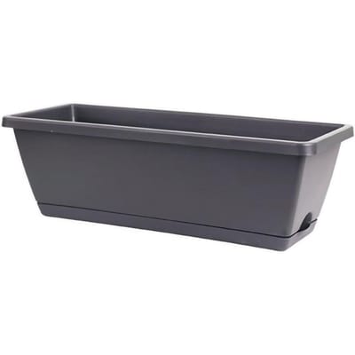 Rechthoekige Plantenbak Plastic Bloemen- en Groenteplantpotten Plantenbakken voor Balkon 50x19cm/19.7x7.5in