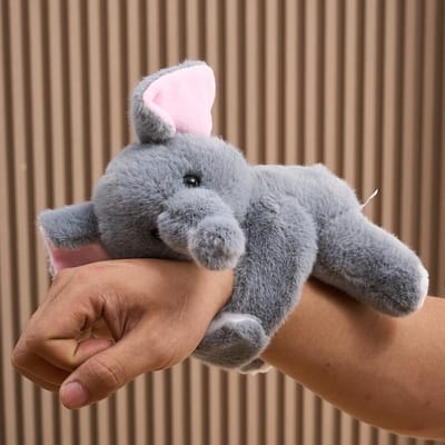 Bosdier Dier Klappende Polsband Koala Tijger Armband Knuffel Klap Snap Wikkel Pluche Speelgoed Konijn Luipaard Pluche Handring