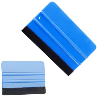 Dailygoods- Squeegee 4 stuks - Krasvrije Rakel - Duurzaam PP-materiaal - Voor Raamfolie/Autofolie - Verwijdert Luchtbellen - Zachte Suède Rand