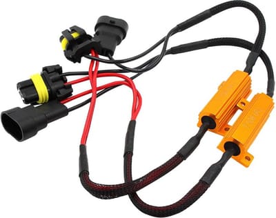TLVX HB3 9005 LED weerstanden 50 Watt 6 0hm (set, 2 stuks) – Auto Koplamp Weerstand 50W 6RJ - CANBUS - LED Xenon belasting weerstand - Canbus Error Canceller – Decoder - Dimlicht – Grootlicht – Mistlicht - 12V - Voorkom foutmelding LED lampen