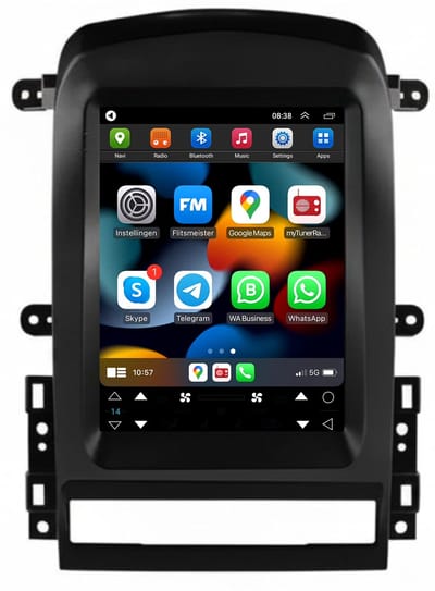 Carplay autoradio geschikt voor Chevrolet Captiva Sport | 2006 t/m 2012 | Android 13 | Draadloos Apple Carplay & Android Auto | 2GB + 32GB | 8-Core processor | Davilon | 2025 model | 2006 2007 2008 2009 2010 2011 2012 | Bluetooth & Wifi