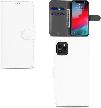 Apple iPhone 11 Pro Hoesje Wit met Pasjeshouder