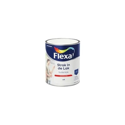 Flexa - Strak In De Lak Buitenlak Hoogglans - Wit - 750 Ml