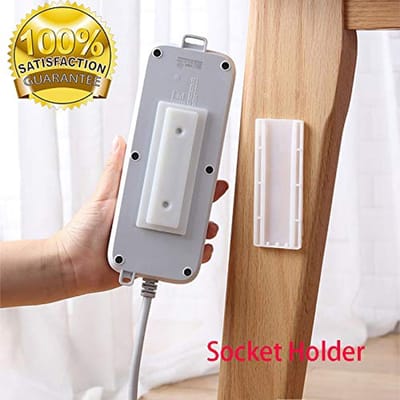 Zelfklevende Power Strip Houder - Wandmontage zonder Boren - Voor Stekkerdozen en Afstandsbedieningen