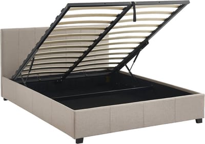 sweeek - Bed met lattenbodem en hoofdeinde, b 202 x d 148 x h 86cm